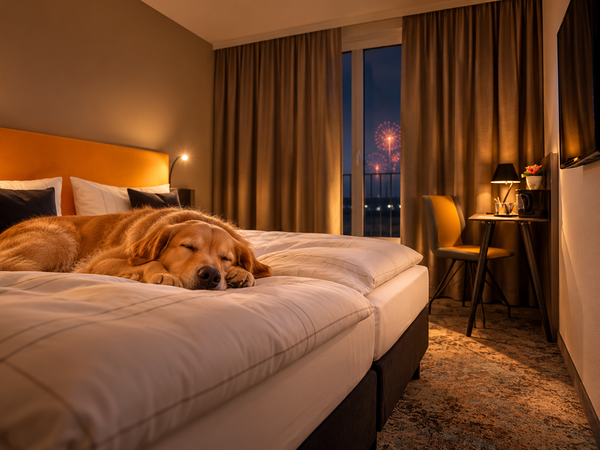 Hundefreundliches Silvesterarrangement 2026/27 im LOGINN Hotel Leipzig