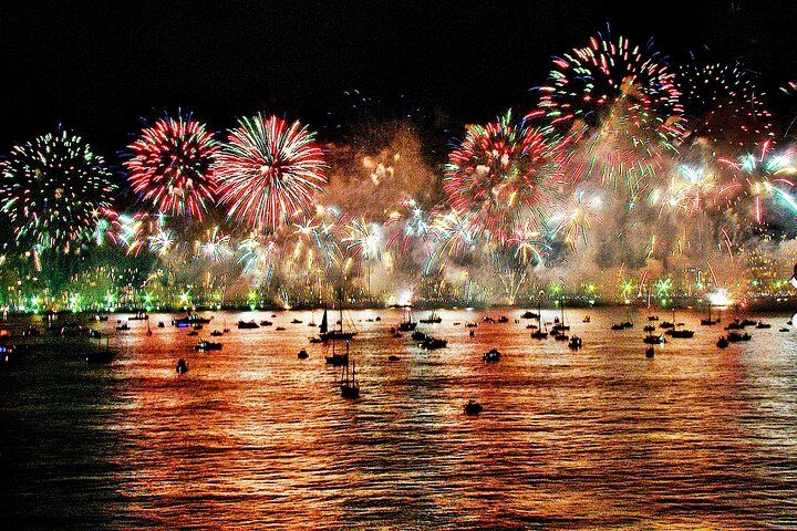 Silvester 2023 auf einem Segelboot Lissabon