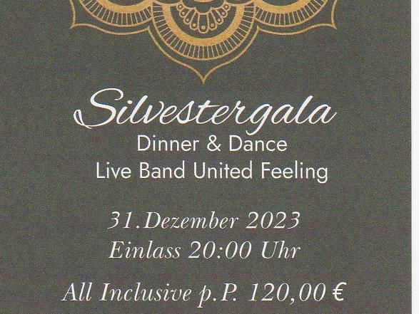 Die Große Silvester-Gala 2023/24 im Ristorante Italiano Daga