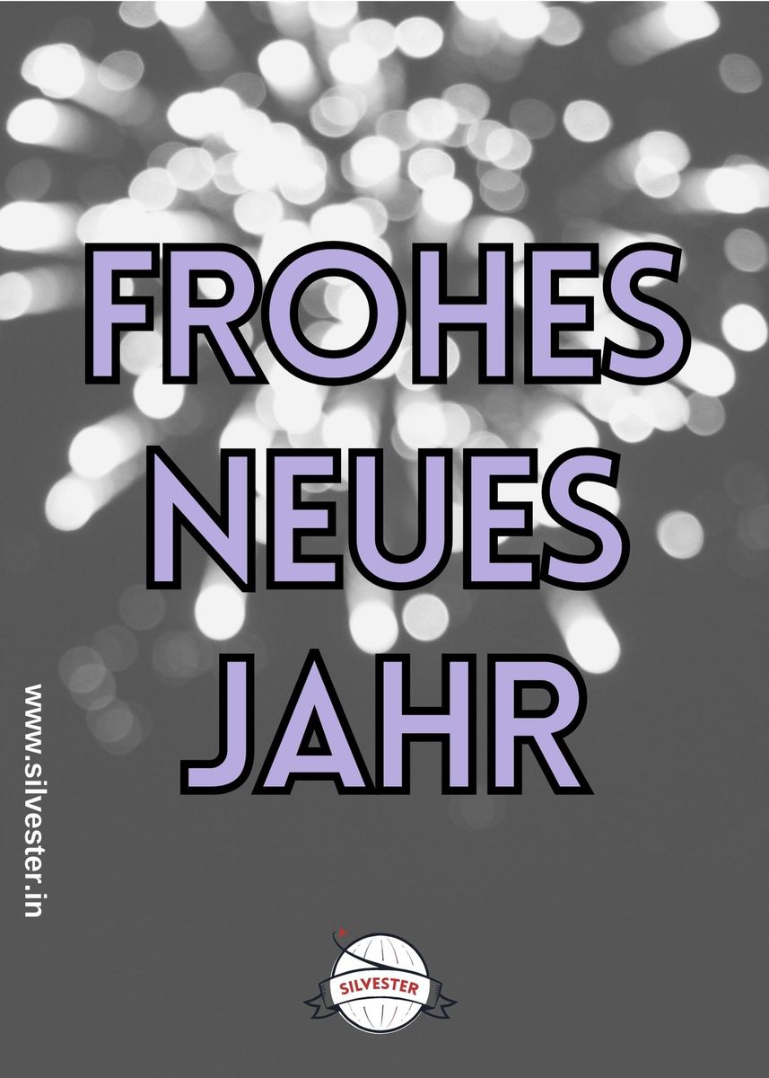 Sende deinen Freunden und Bekannten mit dieser Karte die schönsten Silvestergrüße für einen tollen Start ins neue Jahr per E-Mail oder WhatsApp!