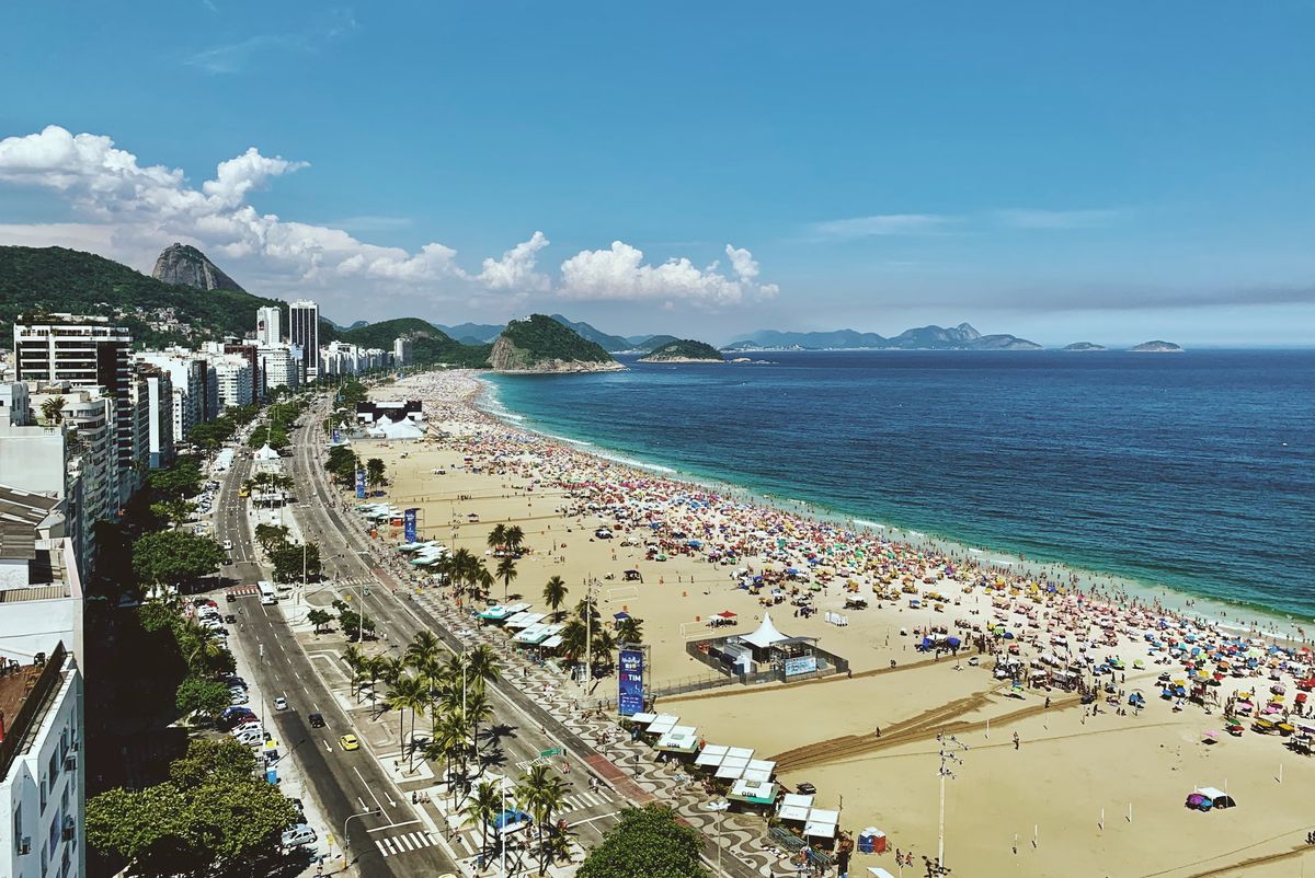 Silvester in der Sonne an der Copacabana in Rio de Janeiro