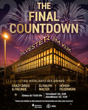 Silvesterparty 2026/27 im Kultur- und Kongresszentrum Gera