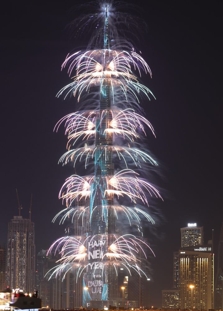 Feuerwerk 2026 am Burj Khalifa
