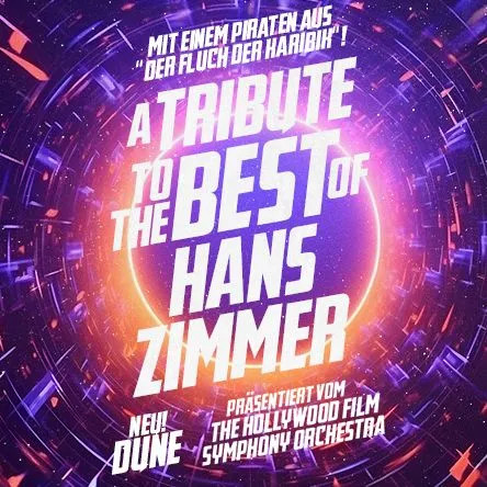 Flyer der Silvesterveranstaltung: A Tribute to the Best of Hans Zimmer – Silvesterkonzert 2025 in Alsdorf