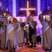 Flyer der Silvesterveranstaltung: The Best Of Black Gospel an Silvester 2023 in Bingen