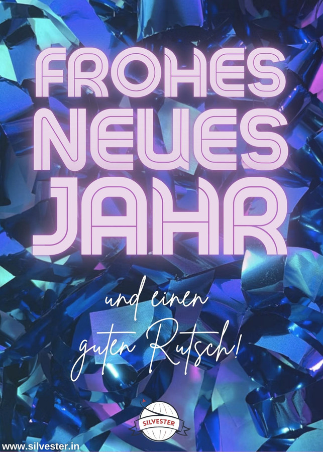 So farbenfroh wie diese Karte soll auch das Jahr der Person werden, an die ihr diese Silvestergrüße sendet!