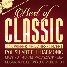 Flyer der Silvesterveranstaltung: Das Wiener Neujahrskonzert des Polish Art Philharmonic