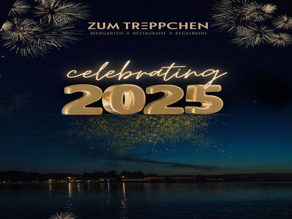 Flyer der Silvesterveranstaltung: Silvesterparty 2024 im Restaurant Zum Treppchen – Bonn Beuel