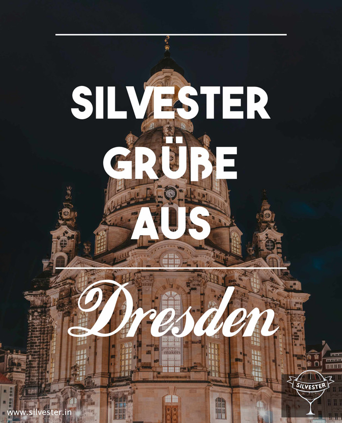 Grußkarte für alle, die Silvester in Dresden verbringen!