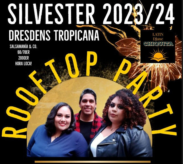 Flyer der Silvesterveranstaltung: Tropicana Silvesterparty 2023 im Kobers Chiaveri