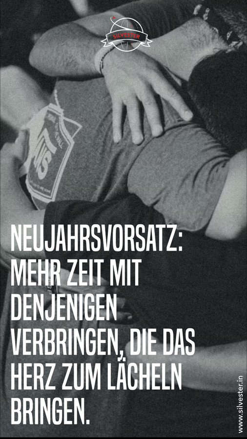 Neujahrsvorsatz: Mehr Zeit mit denjenigen verbringen, die das Herz zum Lächeln bringen 