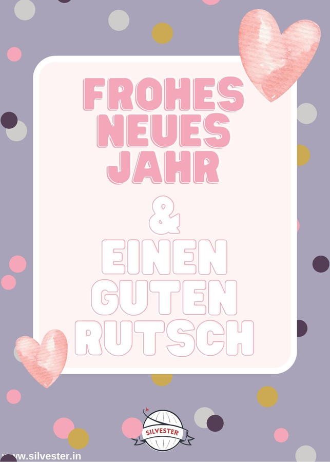 Frohes neues Jahr und einen guten Rutsch!