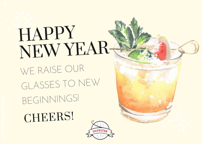 Cheers auf das neue Jahr!