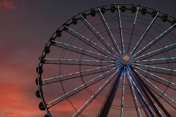 Flyer der Silvesterveranstaltung: Silvesterparty - am Riesenrad in Warnemünde