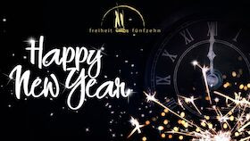 Flyer der Silvesterveranstaltung: Silvesterparty 2025 in Berlin – Feiern ab 21 Uhr in Freiheit 15
