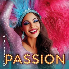Flyer der Silvesterveranstaltung: Passion – Silvestershow im Historischen Stadtbad Leipzig 2025