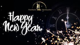 Flyer der Silvesterveranstaltung: Silvesterparty 2025 in Berlin – Feiern ab 21 Uhr in Freiheit 15