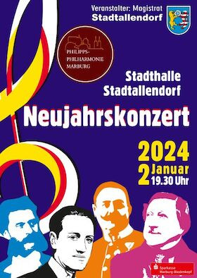 Silvesterveranstaltung: Neujahrskonzert 2024 in der Stadthalle Stadtallendorf