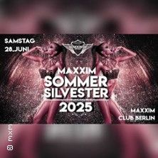 Flyer der Silvesterveranstaltung: SOMMER-SILVESTER 2025 – Die heißeste Nacht des Jahres!