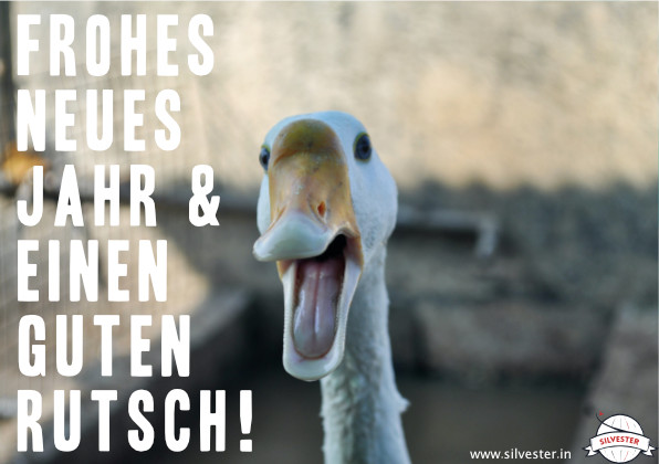 "Frohes neues Jahr & einen guten Rutsch!"