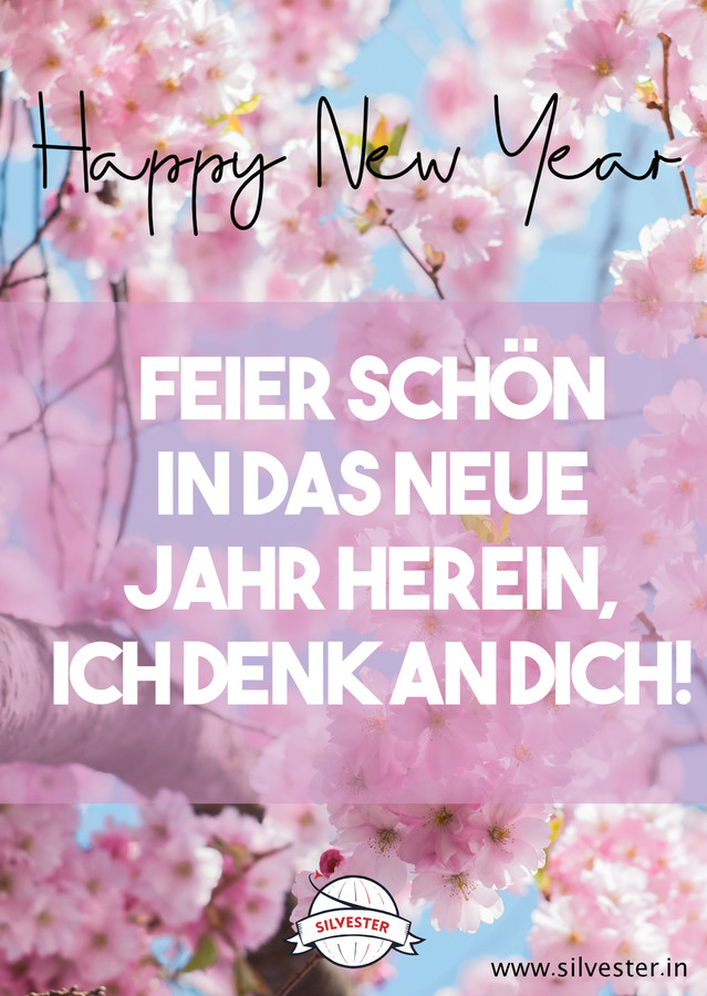  "Feier schön ins neue Jahr hinein! Ich denke an dich!" - an wen denkst du, wenn du das alte Jahr reflektierst? Sende dieser Person doch diese schöne Karte! 