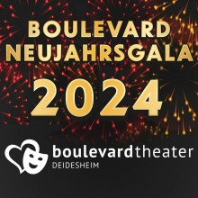 Flyer der Silvesterveranstaltung: Neujahrsgala 2024: Boulevardtheater in der Stadthalle Deidesheim