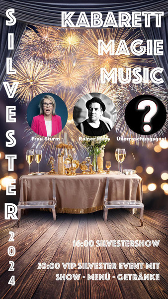 Silvesterveranstaltung: Silvester-Showtime: Lachen, Staunen & Feiern mit Kabarett, Magie und Musik - Walzwerk Pulheim
