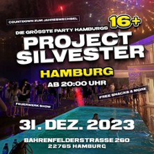Flyer der Silvesterveranstaltung: Project Silvesterparty in Hamburg 2023/2024