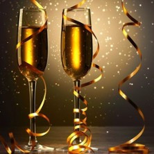 Flyer der Silvesterveranstaltung: Stilles Silvester im Hotel Waldesruh – Genussvoll & entspannt ins neue Jahr