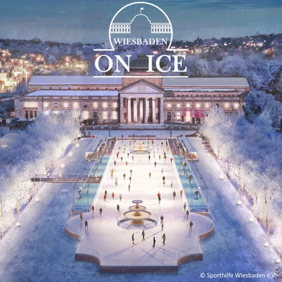 Wiesbaden on Ice – Schlittschuhlaufen am Kurhaus Wiesbaden