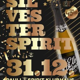 Flyer der Silvesterveranstaltung: Club40up Silvester Special Edition "Silvester Spirit" im KLUBHAUS Hamburg