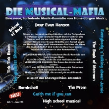 Flyer der Silvesterveranstaltung: Die Musical-Mafia an Silvester 2023 im ShowSpielhaus