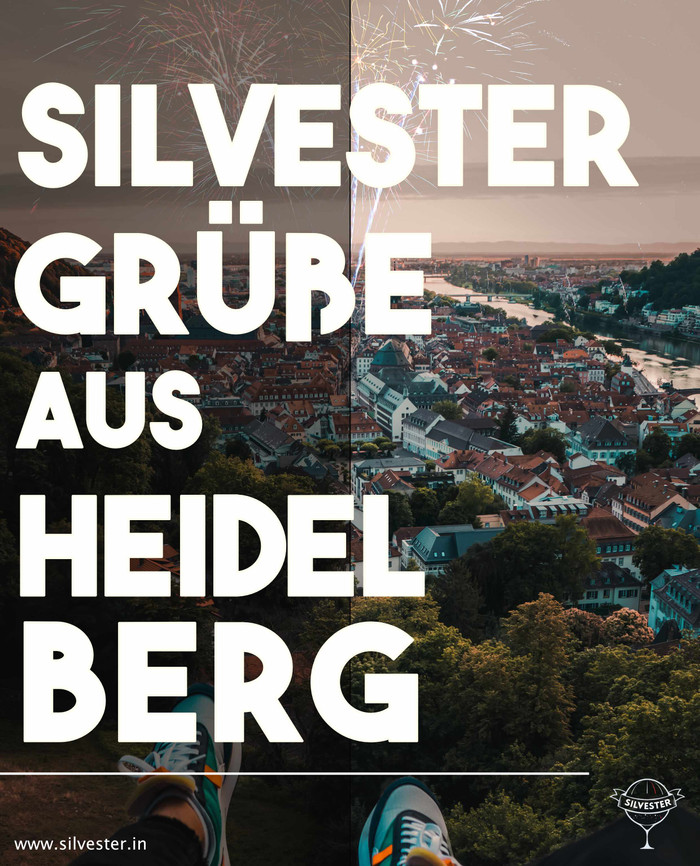 Sende an alle deine Freunde Grüße zum Jahreswechsel aus Heidelberg!