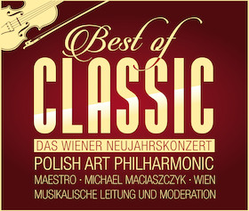 Flyer der Silvesterveranstaltung: Best of Classic - Das Wiener Neujahrskonzert 2025 in der Georg-Friedrich-Händel-Halle