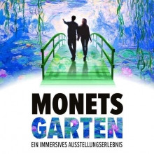 Flyer der Silvesterveranstaltung: Monets Garten Hannover - Ein immersives Ausstellungserlebnis Schützenplatz 2023/2024