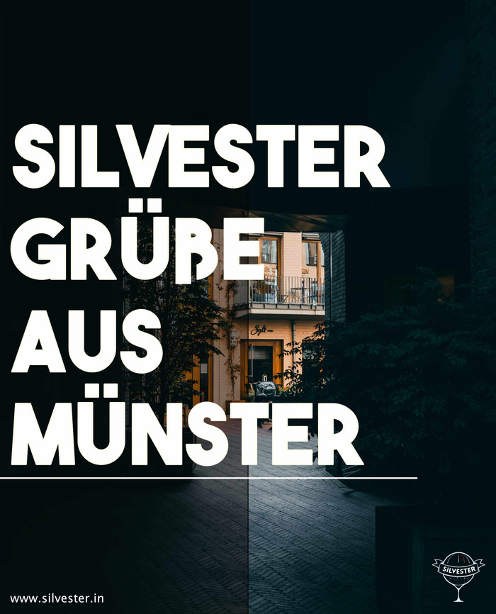 Sende zum Jahreswechsel diese Grußkarte aus Münster!