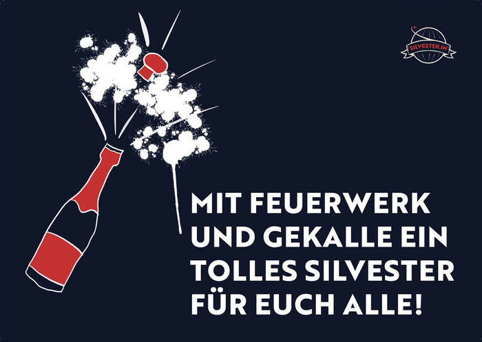  Mit Feuerwerk und Geknalle, ein tolles Silvester für euch alle! 