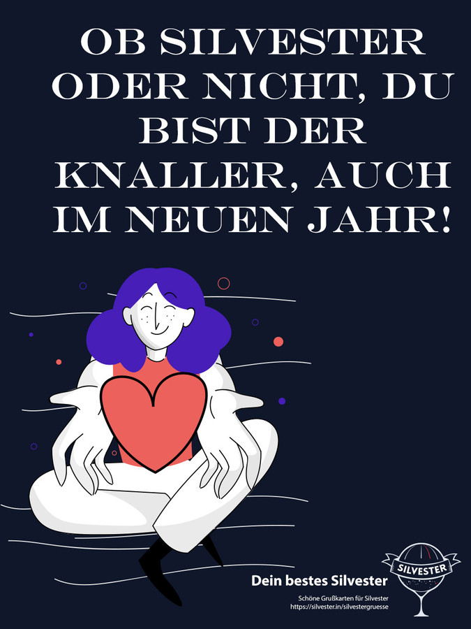 Ob Silvester oder nicht, du bist der Knaller, auch im neuen Jahr!