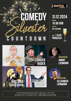 Silvesterveranstaltung: COMEDY SILVESTER COUNTDOWN 2024 im metro-Kino in Kiel